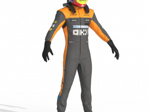 F1 McLaren Suit 2023 Modelo 3D