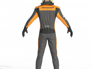 F1 McLaren Suit 2023 Modelo 3D
