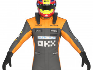 F1 McLaren Suit 2023 Modelo 3D