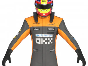 F1 McLaren Suit 2023 3D Model