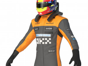 F1 McLaren Suit 2023 Modelo 3D