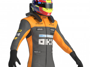 F1 McLaren Suit 2023 Modelo 3D