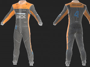 F1 McLaren Suit 2023 Modelo 3D