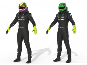 F1 Mercedes Suit 2023 3D Model