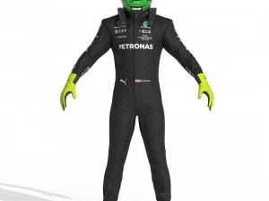 F1 Mercedes Suit 2023 3D Model