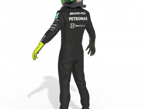 F1 Mercedes Suit 2023 3D Model