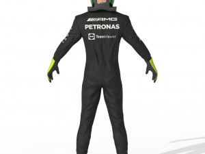 F1 Mercedes Suit 2023 Model 3D