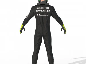 F1 Mercedes Suit 2023 3D Model