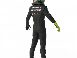F1 Mercedes Suit 2023 3D Model