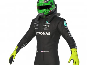 F1 Mercedes Suit 2023 3D Model