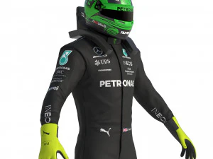 F1 Mercedes Suit 2023 3D Model