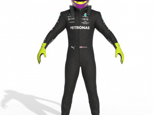 F1 Mercedes Suit 2023 Model 3D