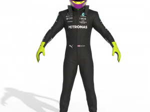 F1 Mercedes Suit 2023 3D Model