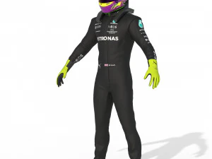 F1 Mercedes Suit 2023 3D Model