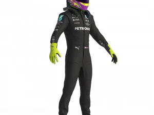F1 Mercedes Suit 2023 3D Model