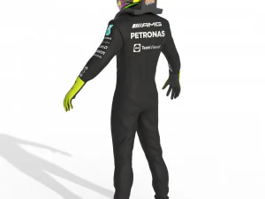 F1 Mercedes Suit 2023 3D Model