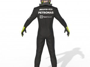 F1 Mercedes Suit 2023 Model 3D