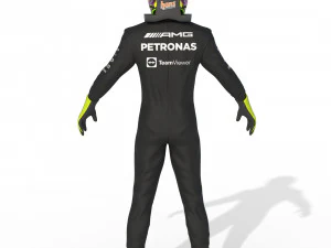 F1 Mercedes Suit 2023 3D Model