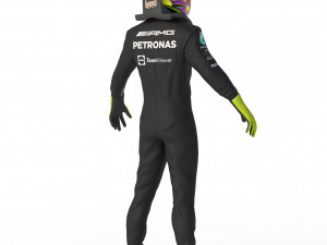 F1 Mercedes Suit 2023 Model 3D