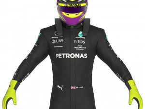 F1 Mercedes Suit 2023 3D Model