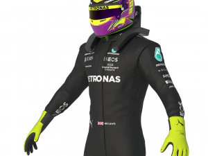 F1 Mercedes Suit 2023 3D Model