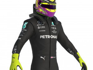 F1 Mercedes Suit 2023 Model 3D