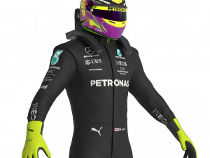 F1 Mercedes Suit 2023 3D Model
