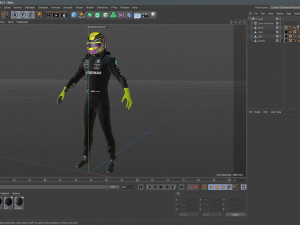 F1 Mercedes Suit 2023 Model 3D
