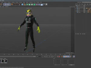 F1 Mercedes Suit 2023 3D Model