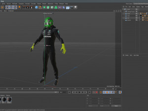 F1 Mercedes Suit 2023 Model 3D