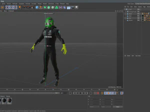 F1 Mercedes Suit 2023 3D Model