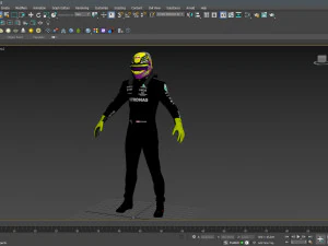 F1 Mercedes Suit 2023 3D Model