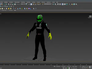 F1 Mercedes Suit 2023 3D Model
