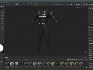 F1 Mercedes Suit 2023 Model 3D