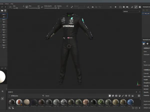 F1 Mercedes Suit 2023 3D Model