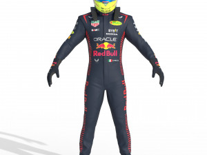 F1 Red Bul Suit 2023 3Dモデル