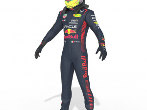 F1 Red Bul Suit 2023 3Dモデル