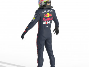 F1 Red Bul Suit 2023 3Dモデル