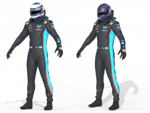 F1 Williams Suit 2023 3D Модель