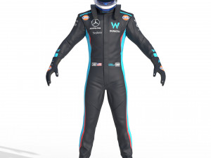 F1 Williams Suit 2023 Modelo 3D