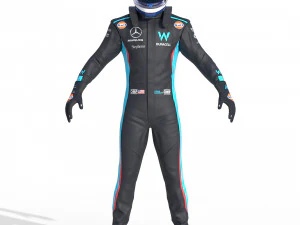 F1 Williams Suit 2023 3D Model