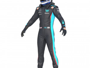 F1 Williams Suit 2023 Modelo 3D