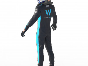F1 Williams Suit 2023 Modelo 3D