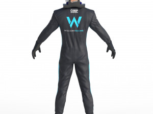 F1 Williams Suit 2023 Modelo 3D