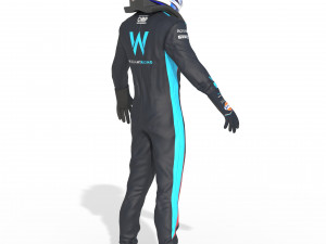 F1 Williams Suit 2023 Modelo 3D