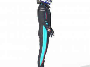 F1 Williams Suit 2023 Modelo 3D