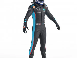 F1 Williams Suit 2023 3D Model