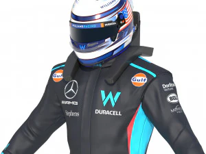 F1 Williams Suit 2023 3D Model