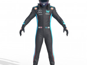 F1 Williams Suit 2023 Modelo 3D