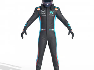 F1 Williams Suit 2023 3D Model
